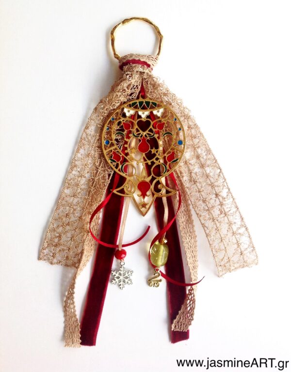 Γούρι με μεγάλο ρόδι και κρίκο