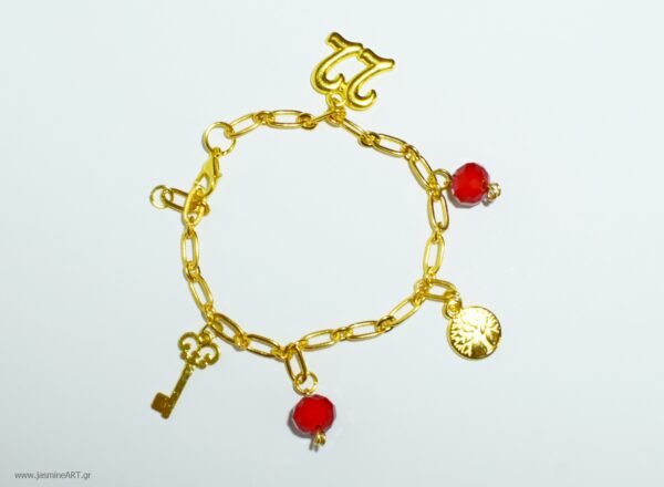 Γούρι Επίχρυσο βραχιόλι 22